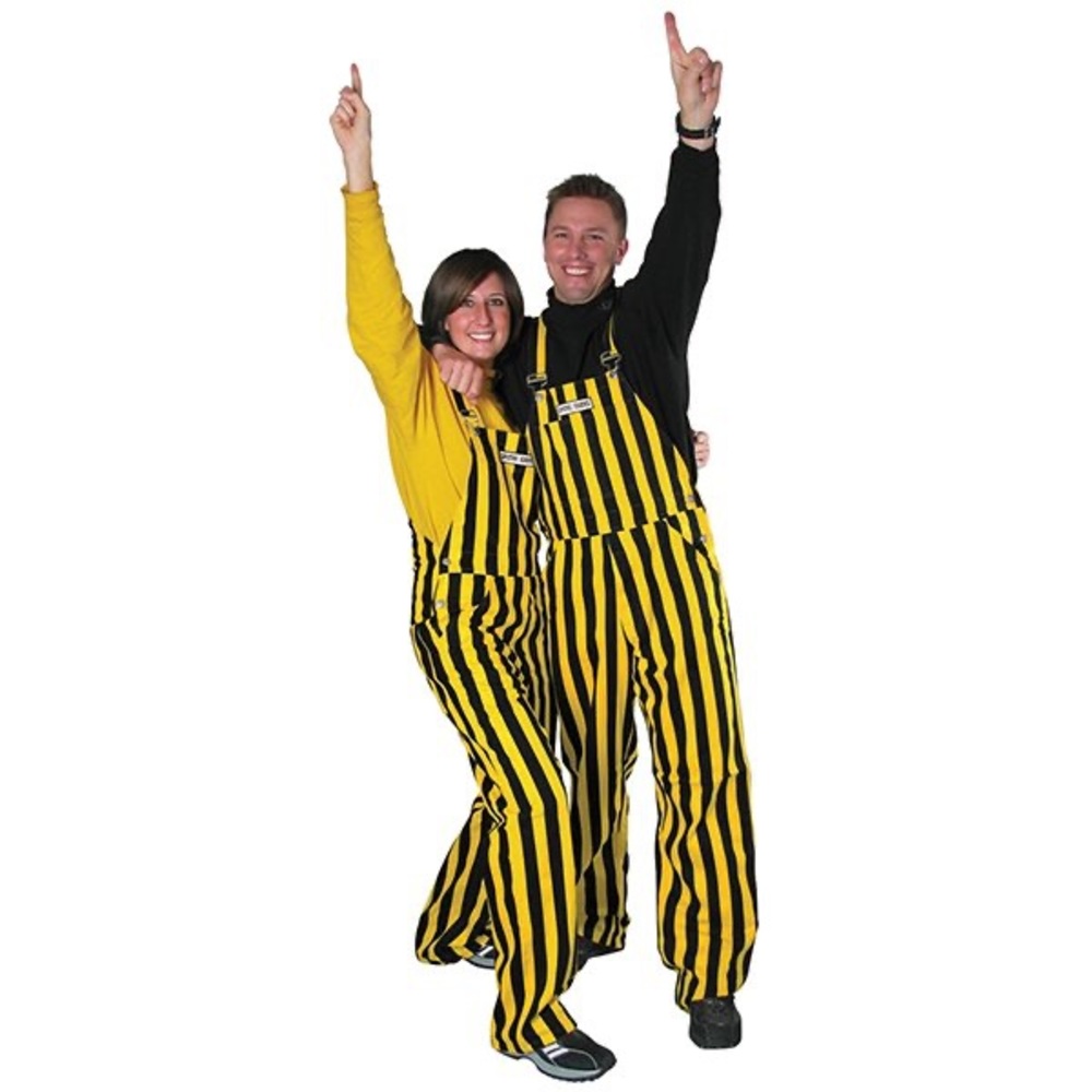 Iowa Hawkeyes or Pittsburg Steelers Game Bibs Overalls sz medium M